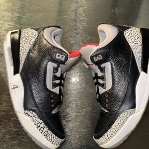 Jordan retro three black cement